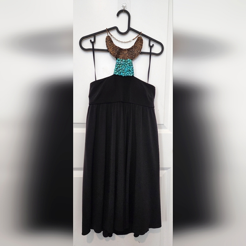 Mignon Beaded Halter Dress